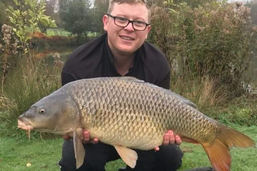 Common carp caught at Etang de Azat-Chatenet fishing lake in France