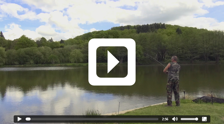 Video thumbnail of 73lb catfish - fishing video filmed at Etang de Azat-Chatenet carp lake in France