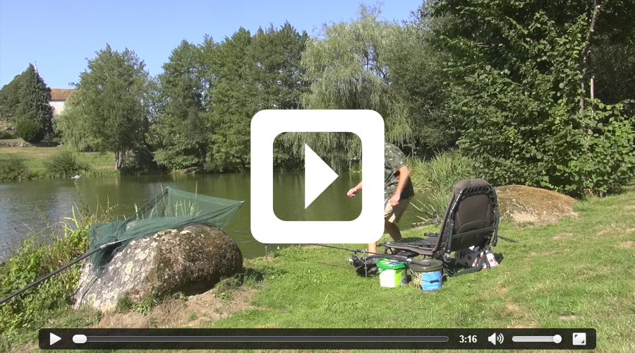 Video thumbnail of 83lb catfish - fishing video filmed at Etang de Azat-Chatenet carp lake in France